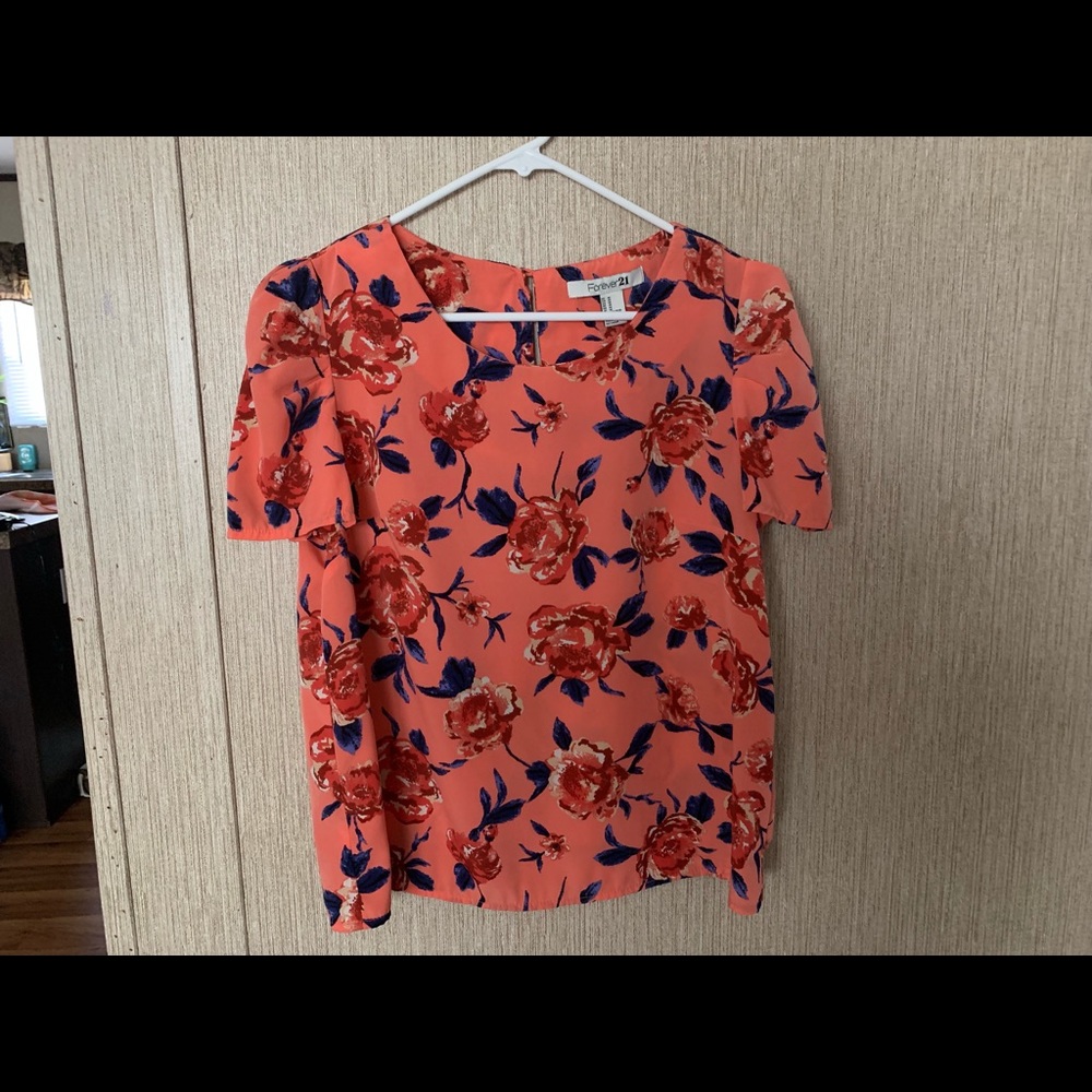 Forever 21 Floral print blouse.